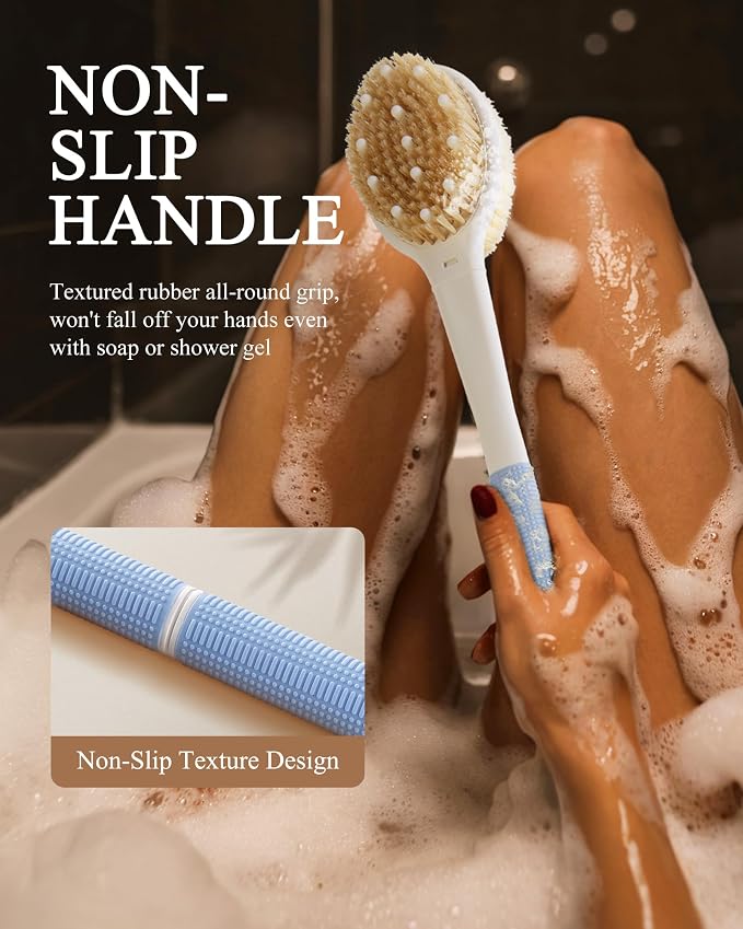 Shower Brush for Massage Dry Brushing: Back Scrubber for Shower - Image 5