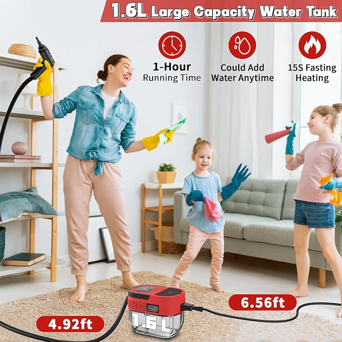 Handheld Steam Cleaner for Home, 2500W High Temperature Pressurized Machine - Image 3