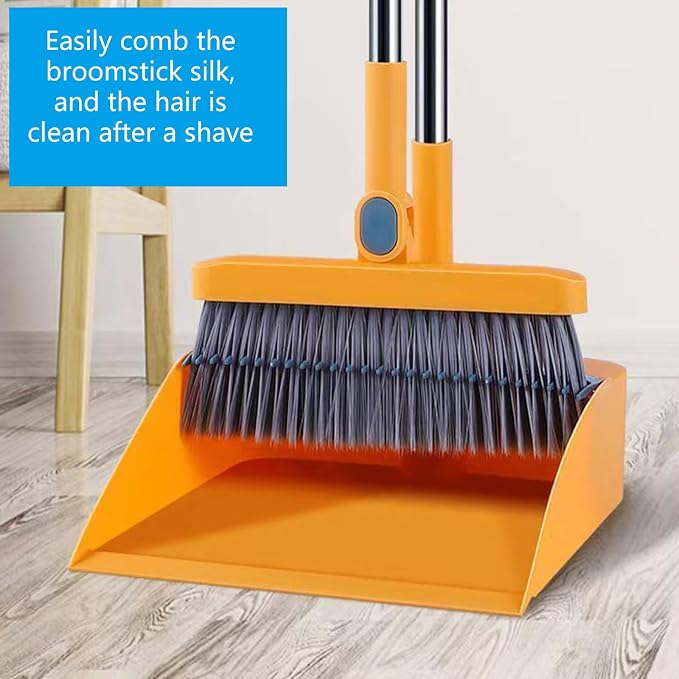 Space Saving Folding Broom and Dustpan Set - Image 9