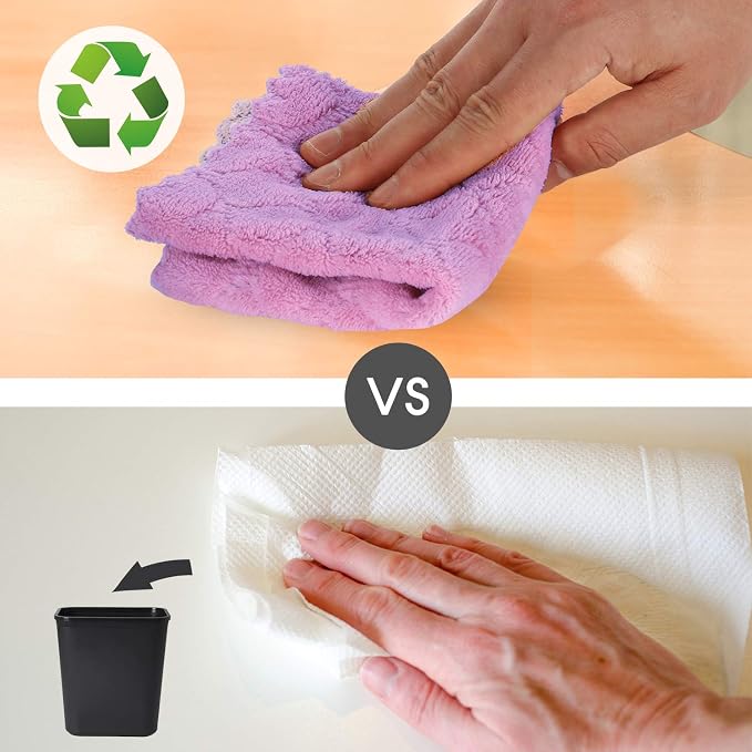 kimteny 12 Pack Dish Towels, 10x10 in Premium Dish Cloths, Super Absorbent - Image 5