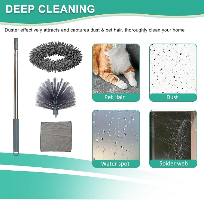 Ceiling Fan Cleaner Duster, Cobweb Duster - Image 6