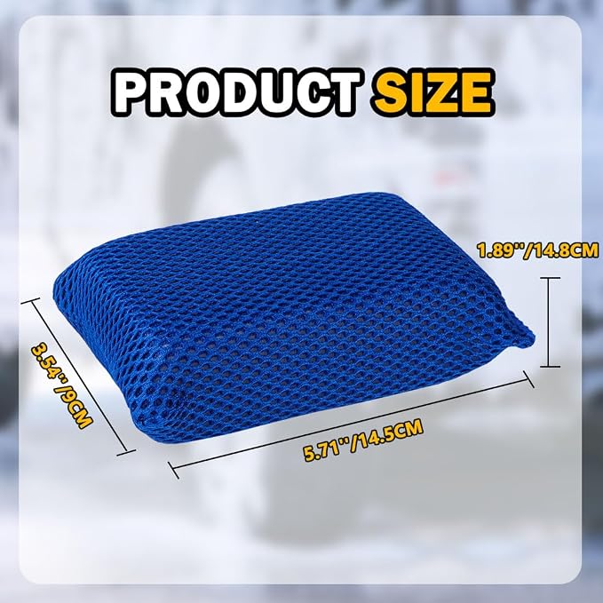 AIDEA Car Wash Sponge, Microfiber Large Bug and Tar Remover - Image 3