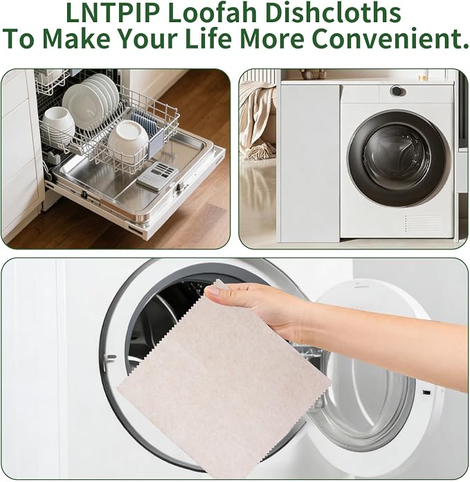 20 Pack Reusable Kitchen Rags for Counter, Made of Degradable and Compostable - Image 6