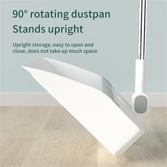 2PCS/Set Broom and Scoop Set Folding Dustpan High-end Bathroom Water Wiper to - Image 3