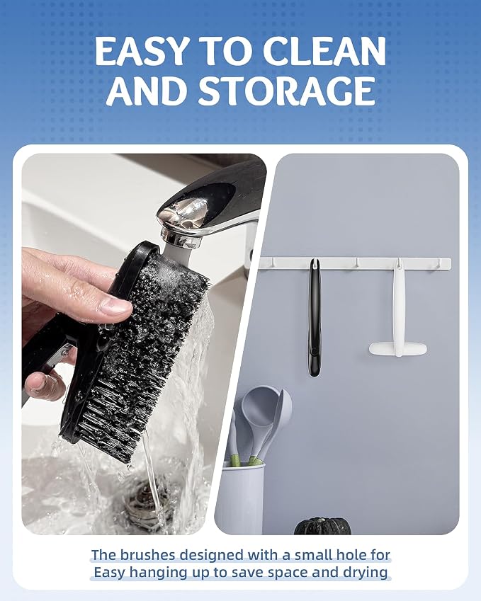 360 Degree Rotating Crevice Cleaning Brush- Household Hard Bristle Cleaning - Image 5