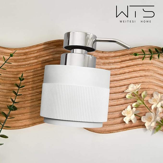 Resin Soap Dispenser for Bathroom, Hand Lotion Liquid Dispenser Easy-to-Press - Image 5