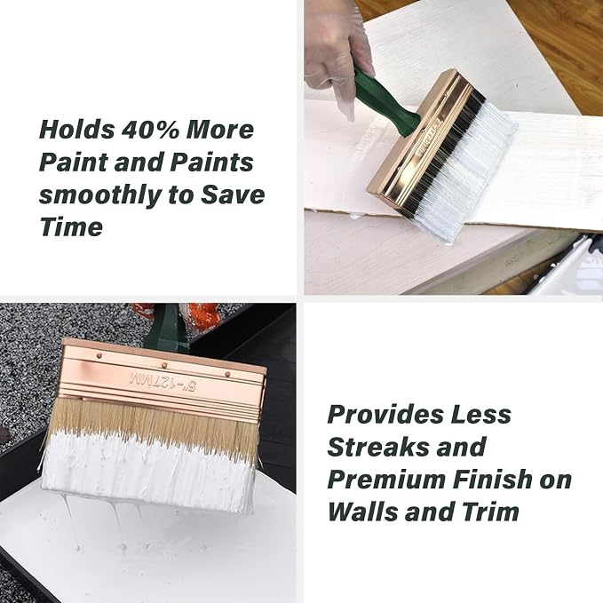 7 Inch Paint Brush, Quick Deck Brush - Image 4