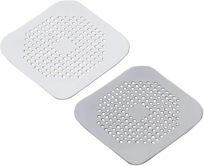 Drain Hair Catcher Square Silicone Trap Shower Drain Cover by HSP-HSWITI