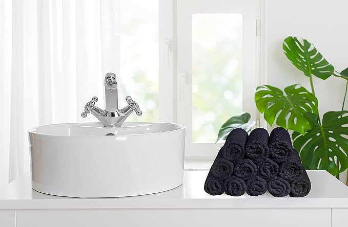 Softolle 100% Cotton Washcloths 24 Pack Soft, Highly Absorbent Washcloth - Image 2