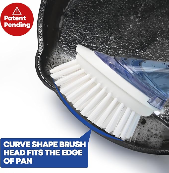 RIMAY Soap Dispensing Dish Brush, Dish Scrubber - Image 3