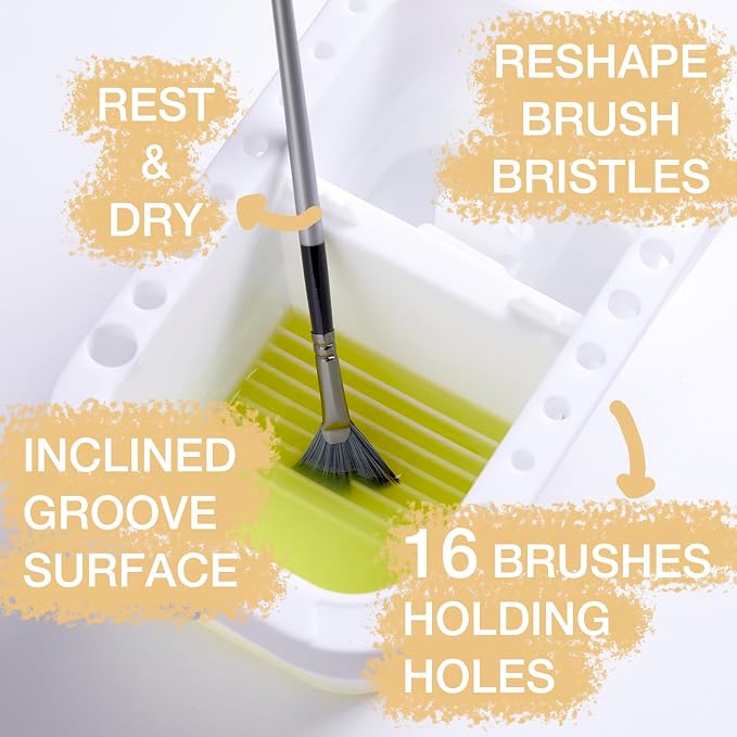 SEVENY Paint Brush Cleaner, Paint Brush Holder and Organizers - Image 2