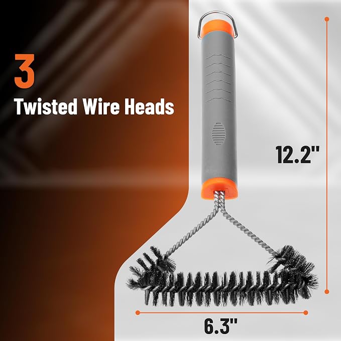 UNCO- 3-Sided Grill Brush - Image 2