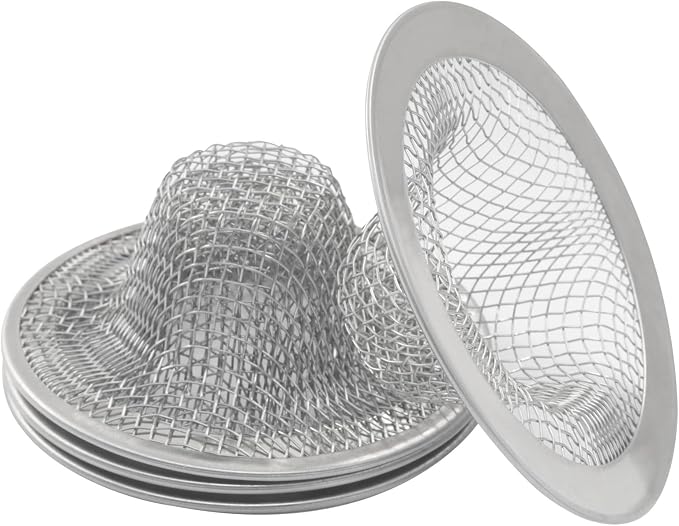 4 Pack Heavy Duty Stainless Steel Kitchen Sink Strainer, 2.09" Top / 0.91" Mesh - Image 3