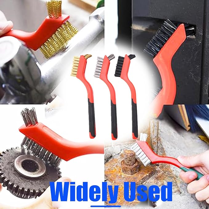 7 Pcs Hard Bristle Crevice Cleaning Brush Kitchen Stove Cleaning Brush Scraper - Image 2