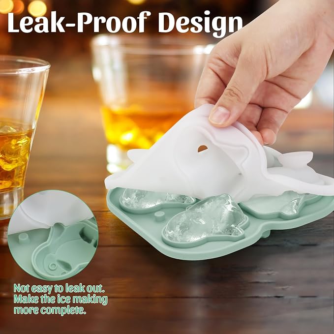 Silicone Ice Cube Tray, Penguin 3D Large Ice Cube Molds - Image 5