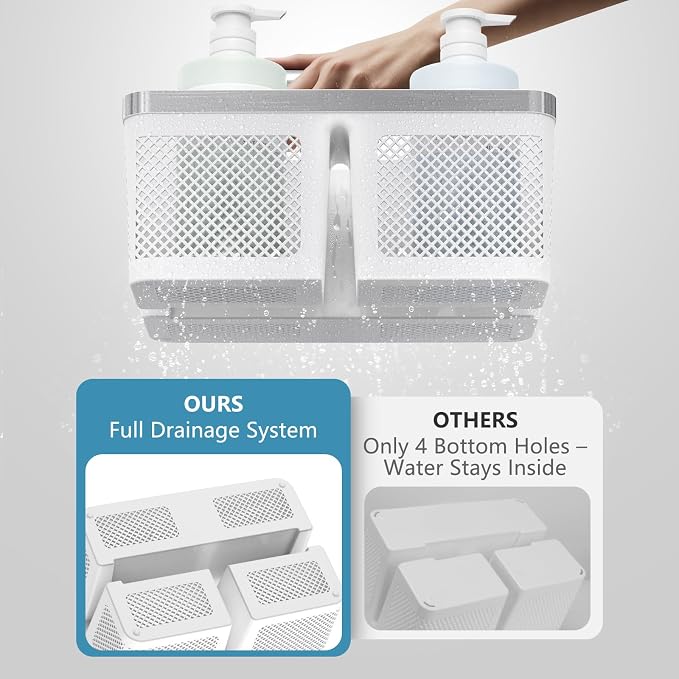 Plastic Shower Caddy Dorm: Portable Bathroom Caddy Organizer - Image 3