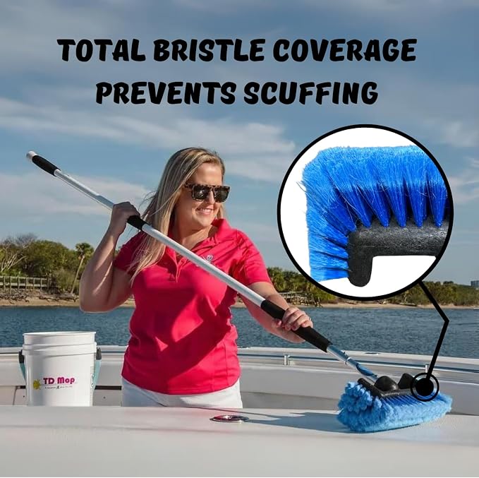 Big Bird Brush Blue Boat Deck Scrub Brush - Image 2