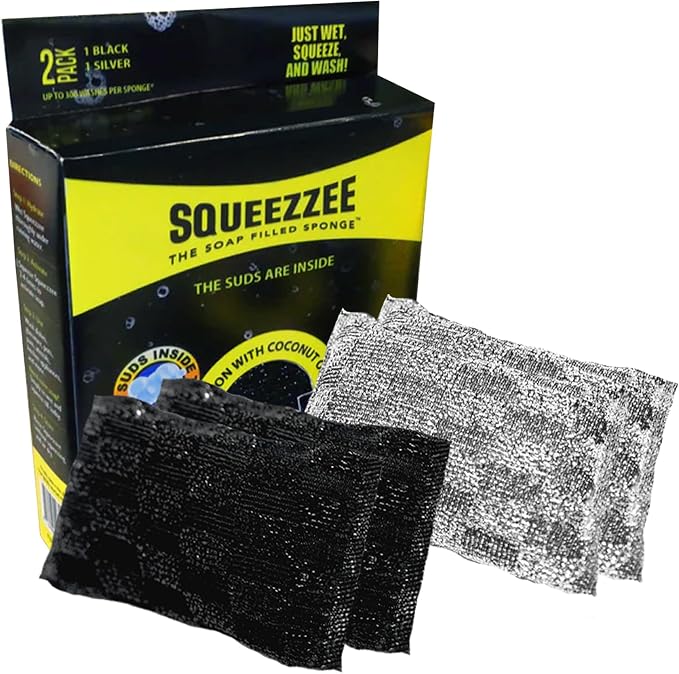 Squeezzee Soap Filled Scrubber Sponges by Squeezzee