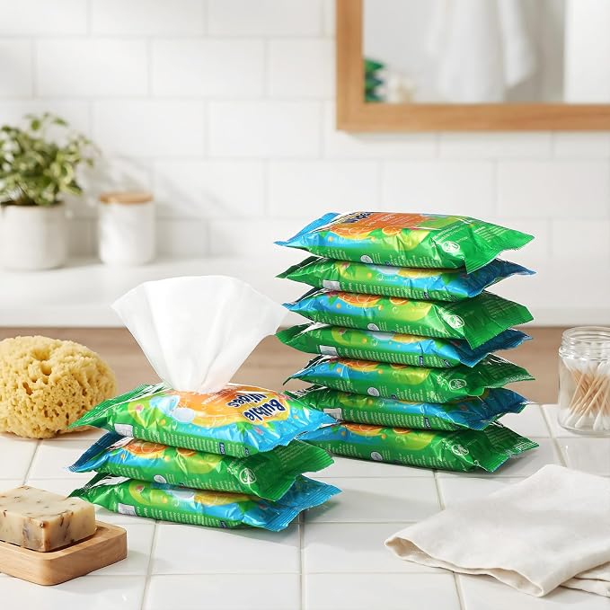 10 Pack Bathroom Cleaning Wipes – 200 Count Citrus Scented 2-in-1 Cleaner - Image 4