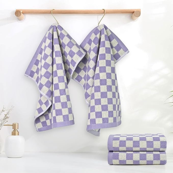 Jacquotha Wash Cloths Checkered 4 Pack - Image 3