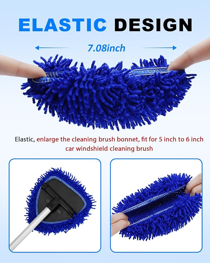 5 Pack Microfiber Pads, Upgraded High-Density Chenille Replacement Heads Cover - Image 3