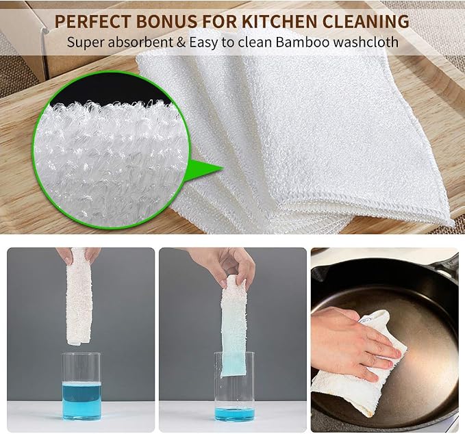 Herda 316L Cast Iron Scrubber Cleaner, Large Chainmail Scrubber - Image 4