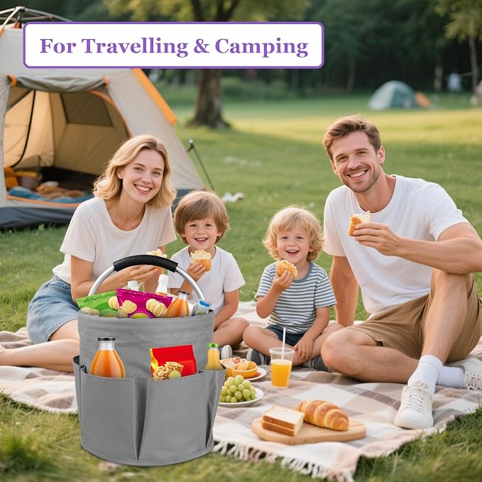 17L Cleaning Caddy for Cleaning Supplies, 2Pieces Portable Garden Tool Bag - Image 8