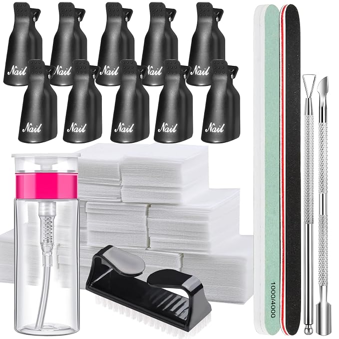 FANDAME Gel Nail Polish Remover Tools Kit, 100ml Nail Polish Remover Bottle by FANDAMEI