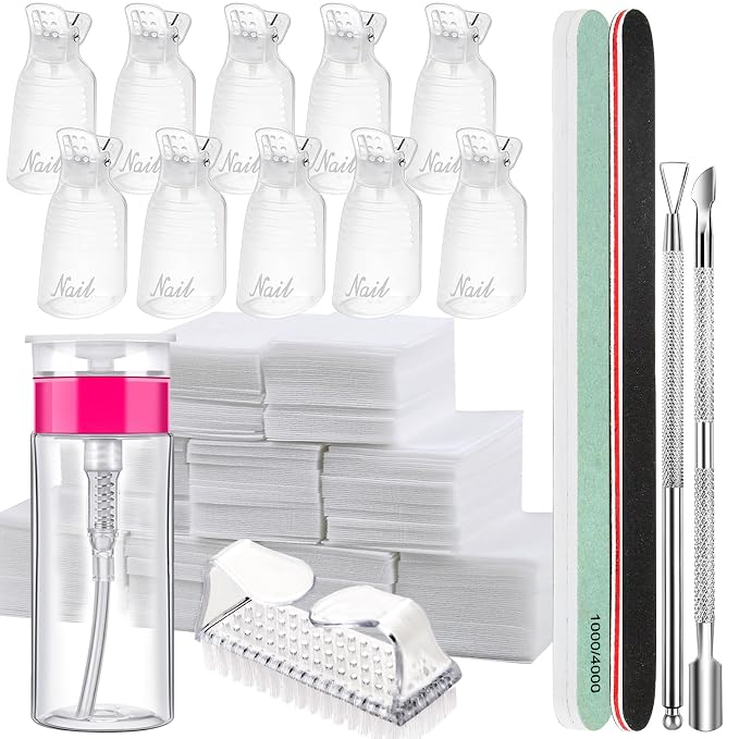 FANDAMEI Nail Polish Gel Remover Tools Kit, 100ml Nail Polish Remover Bottle by FANDAMEI
