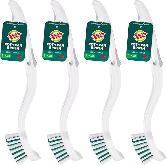 Scotch-Brite Pot + Pan Brush, Durable and Long Lasting Dish Brush by Scotch-Brite
