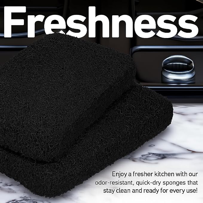 Casanero 12-Pack Silicone Scrubbing Sponges, Heavy-Duty, Non-Scratch | Reusable - Image 5