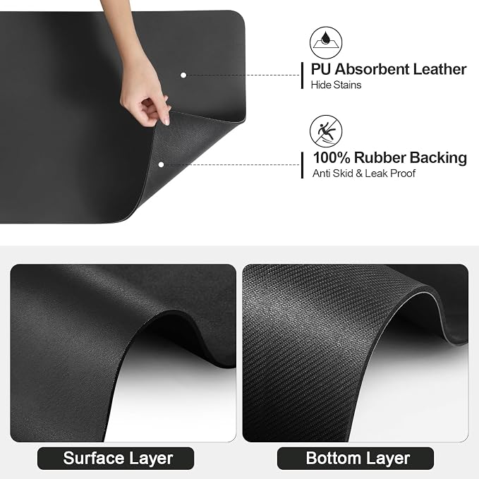 Dish Drying Mat for Kitchen Counter | Coffee Bar Mat for Countertops | Heat - Image 5