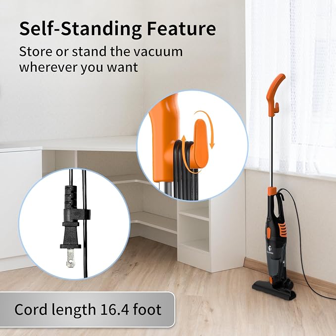 Corded Vacuum Cleaner, 12 in 1 Ultra-Lightweight Vacuum Cleaners - Image 2