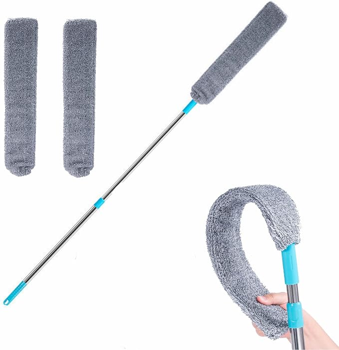 Retractable Gap Dust Cleaner Under Appliance Microfiber Duster Dust Brush by ARAINY