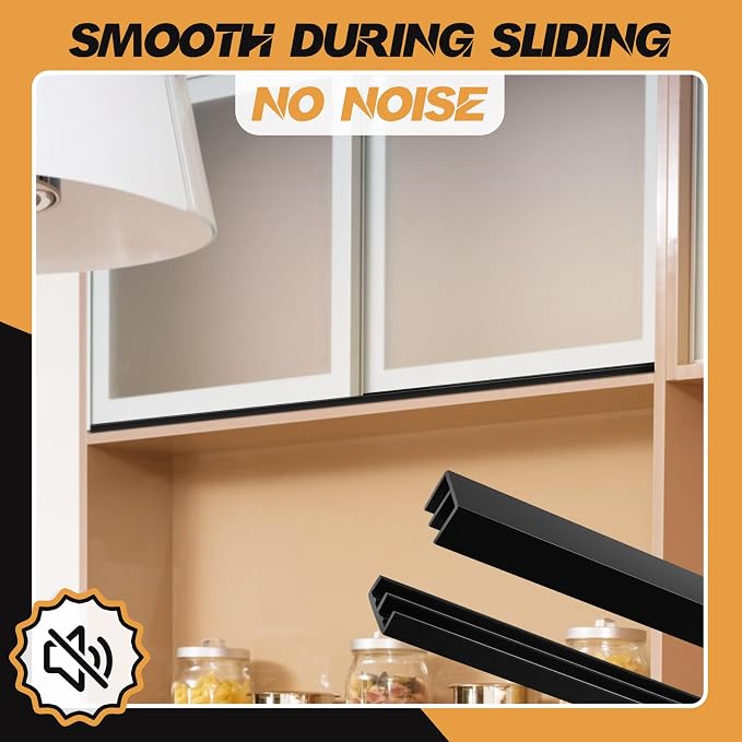 Landical 2 Sets Plastic Sliding Door Track Set - Image 4
