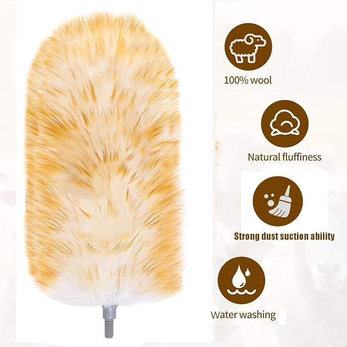 Feathers Duster 97" Long Telescoping Lambswool Duster - Image 3