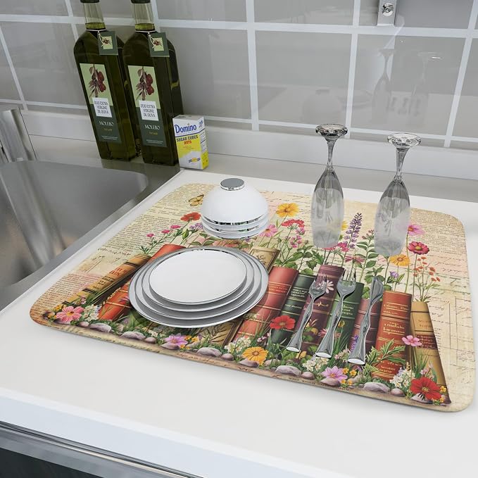 Vintage Books Dish Drying Mat - Image 6