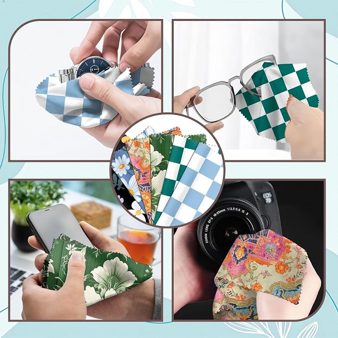 6 PCS Glasses Cleaning Cloth Eyeglass Lens Microfiber Cleaning Cloth Reusable - Image 4