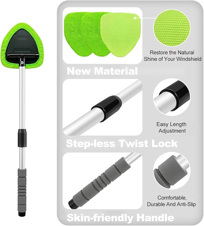 XINDELL 24-inch Windshield Cleaner Tool – Upgrade Large Head Car - Image 4