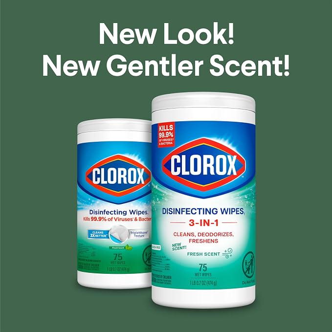 Clorox Disinfecting Cleaning Wipes, Bleach Free, Fresh Scent - Image 3