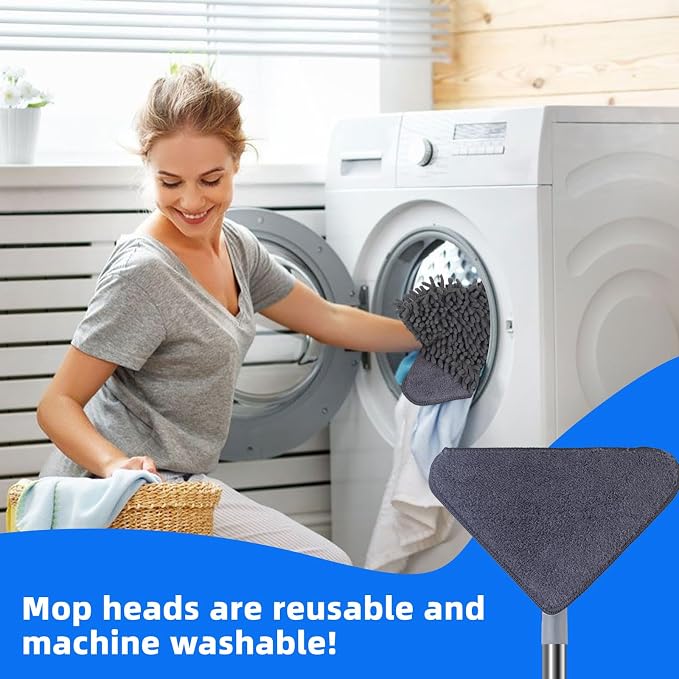 Wall Mop with 80 Inches Long Handle, Wall Cleaner Mop Tool - Image 6