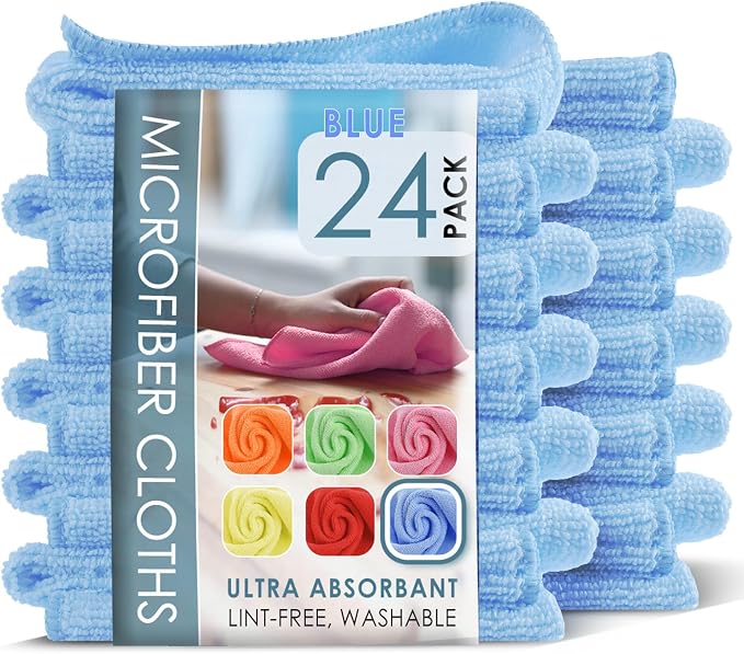Hearth & Harbor Microfiber Cleaning Cloth, Microfiber Towels by HearthHarbor