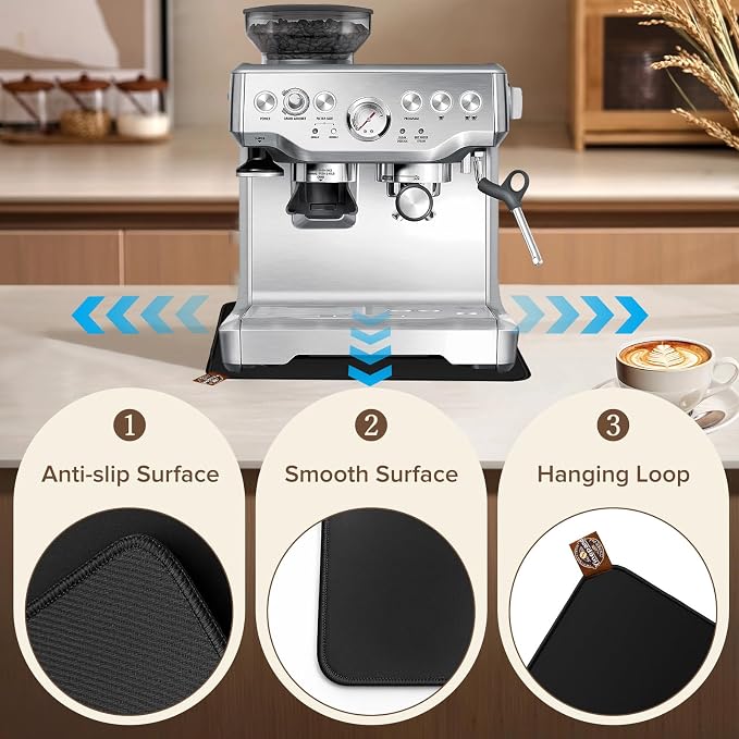 Sliding Mat for Breville Espresso Machine 870XL, Dual-Sided Design, Anti-Slip - Image 3