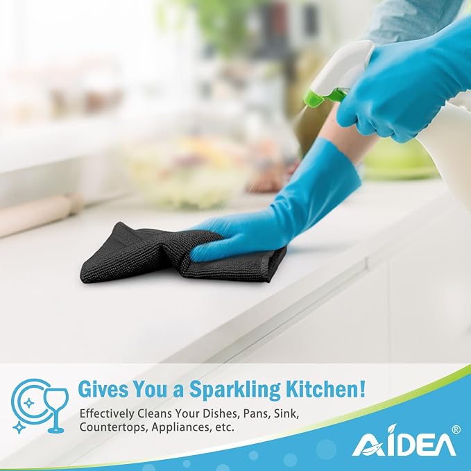 AIDEA Microfiber Cleaning Cloth-24PK, Soft Microfiber Towels - Image 5