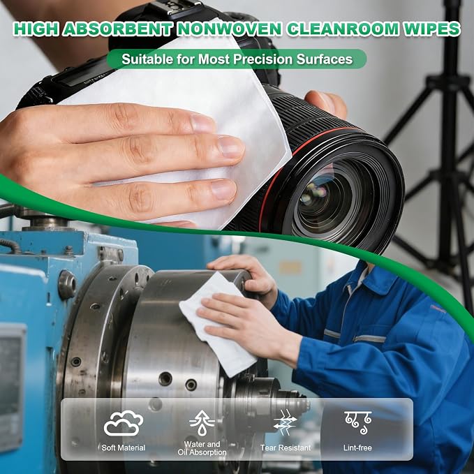 Cleanroom Wipes 12" x 12" Lint Free Wipes - Image 3