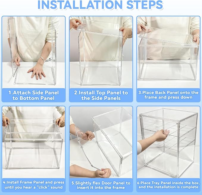 Baby Bottle Organizer for Countertop, X-Large Clear Bottle Storage Organizer - Image 9