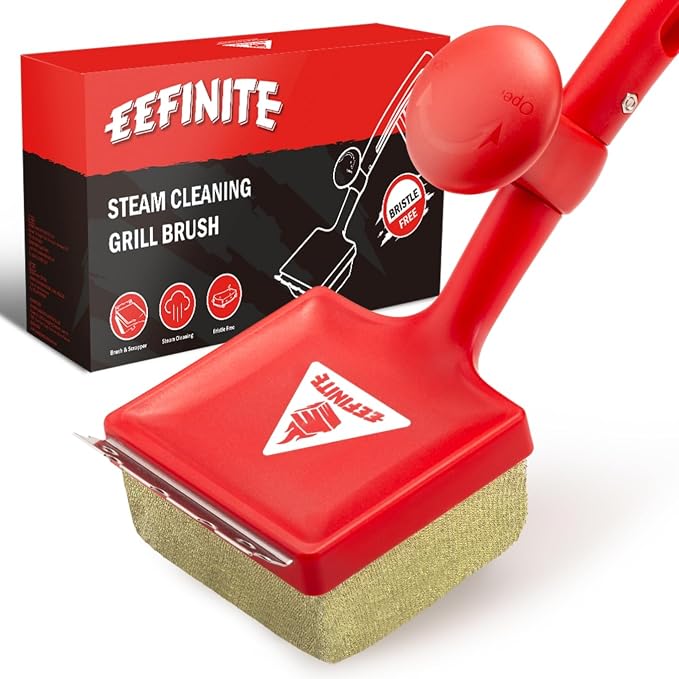 BBQ Grill Cleaner Brush, EEFINITE Steam Grill Brush by EEFINITE