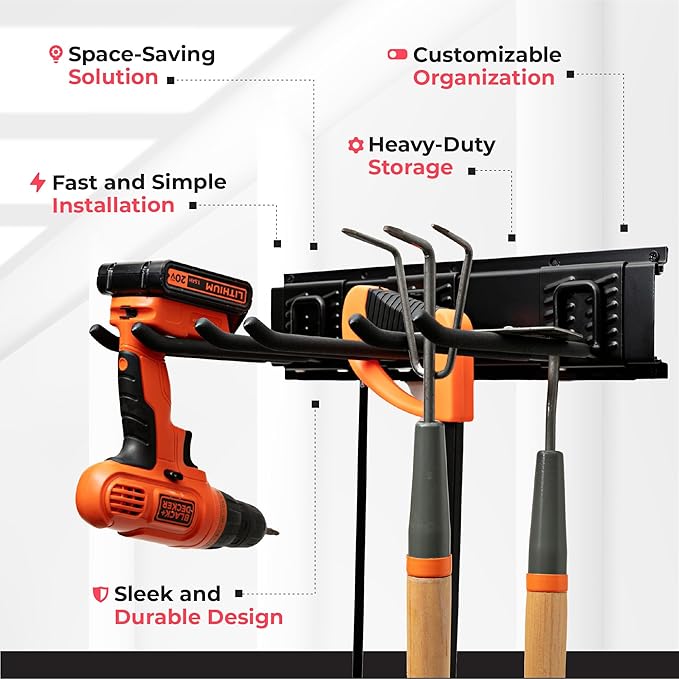TIDYME Garage Tool Organizer Wall Mount - Image 5