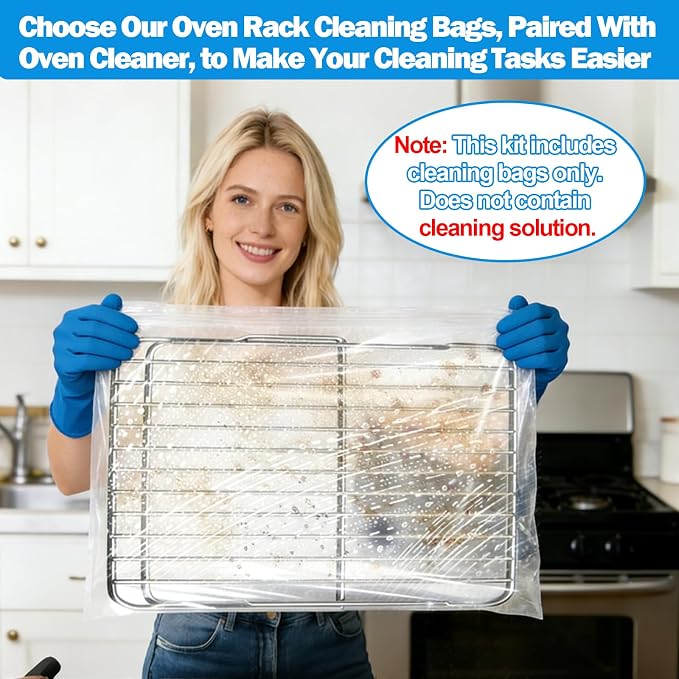 XANGNIER 10 Pack No Scrub Oven Rack Cleaning Bags - Image 6