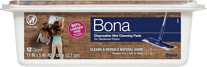 Bona Hardwood Floor Disposable Wet Cleaning Pads by Bona
